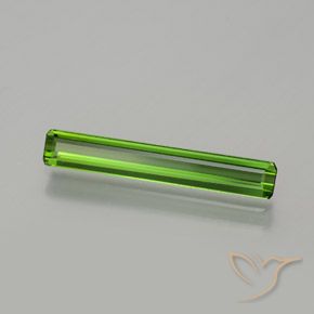 Turmalina Verde médio Natural 1.24ct, Corte Octógono / Esmeralda, VVS-VS