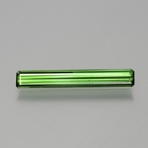 Turmalina verde floresta natural 1,19ct, corte esmeralda, VS