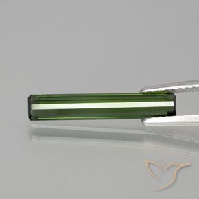Turmalina Verde floresta Natural 1.35ct, Corte Octógono / Esmeralda, VVS-VS