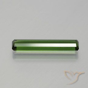Turmalina Verde Terroso Natural 1.39ct, Corte Octógono / Esmeralda, VVS-VS