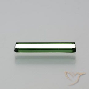 Turmalina verde médio natural 1,75ct, corte esmeralda, VVS