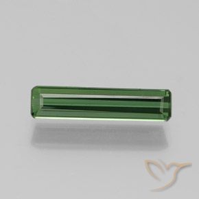 1.25ct Natural verde escuro Turmalina, Corte Esmeralda, VS