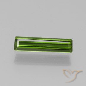 1.17ct Natural Verde médio Turmalina, Corte Esmeralda, VS-SI