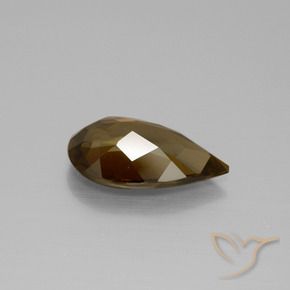 Turmalina Marrom Quente Natural 2.36ct, Formato de pêra, VVS