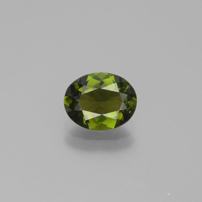 Turmalina verde natural 1,21ct, corte oval, VS