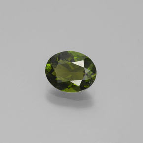 Turmalina verde natural 1,21ct, corte oval, VS