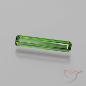 Turmalina Verde médio Natural 1.24ct, Corte Octógono / Esmeralda, VVS-VS
