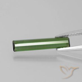 Turmalina Verde médio Natural 1.13ct, Corte Octógono / Esmeralda, VS