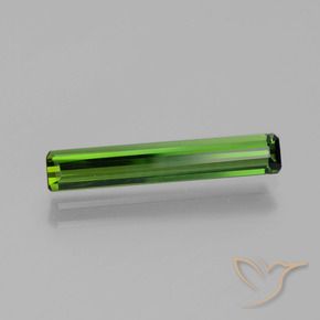 Turmalina Verde floresta Natural 1.38ct, Corte Octógono / Esmeralda, VVS-VS