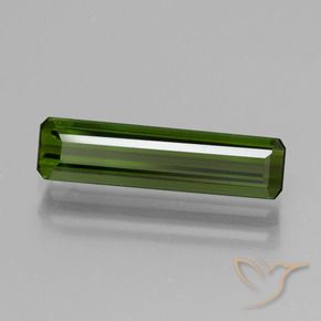 Turmalina Verde escuro Natural 1.58ct, Corte Octógono / Esmeralda, VVS
