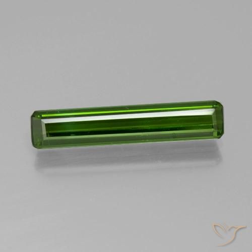 1.88ct Natural Verde escuro Turmalina, Corte Esmeralda, VS-SI