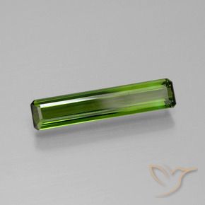 Turmalina Verde floresta Natural 1.35ct, Corte Octógono / Esmeralda, VVS-VS