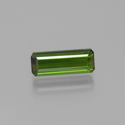 Turmalina Verde escuro Natural 1.32ct, Corte Esmeralda, VS-SI