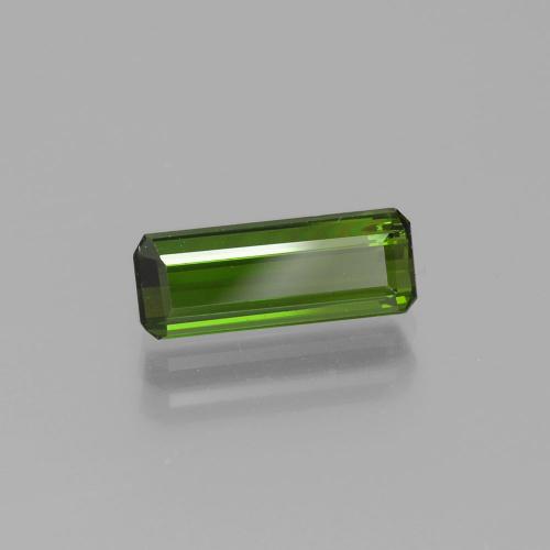 Turmalina Verde escuro Natural 1.32ct, Corte Esmeralda, VS-SI