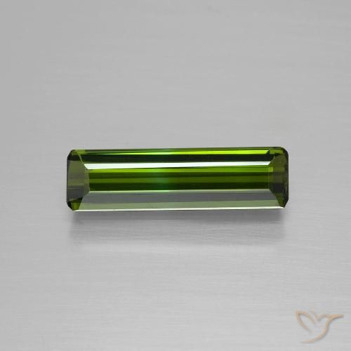1.33ct Natural Verde floresta Turmalina, Corte Esmeralda, VVS