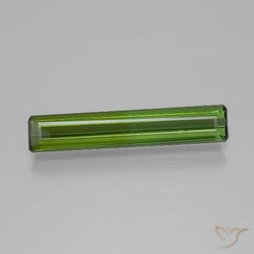 1.31ct Natural Verde floresta Turmalina, Corte Esmeralda, VVS
