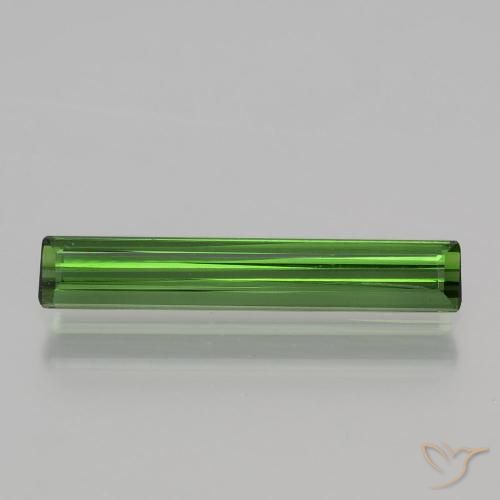 1.18ct Natural Verde floresta Turmalina, Corte Esmeralda, VVS-VS