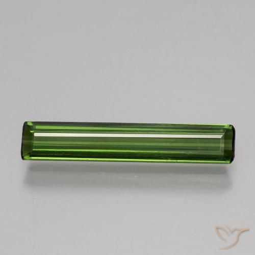 1.27ct Natural Verde floresta Turmalina, Corte Esmeralda, VS