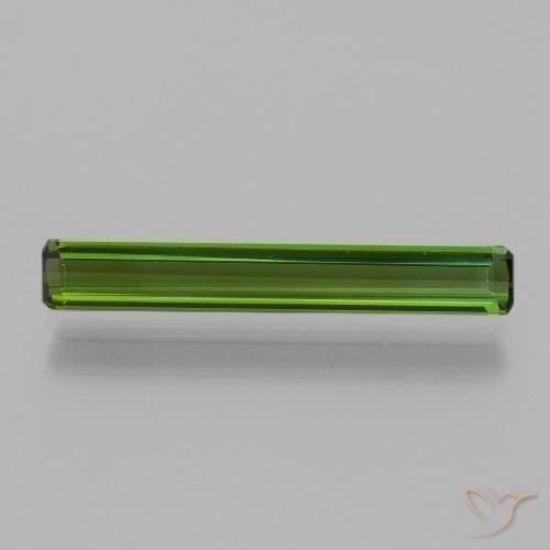 1.41ct Natural Verde floresta Turmalina, Corte Esmeralda, VVS-VS