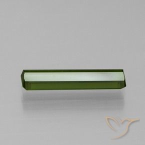 Turmalina Verde amarelado Natural 1.23ct, Corte Octógono / Esmeralda, VVS-VS