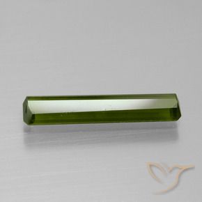 Turmalina Verde Terroso Natural 1.45ct, Corte Octógono / Esmeralda, VVS-VS