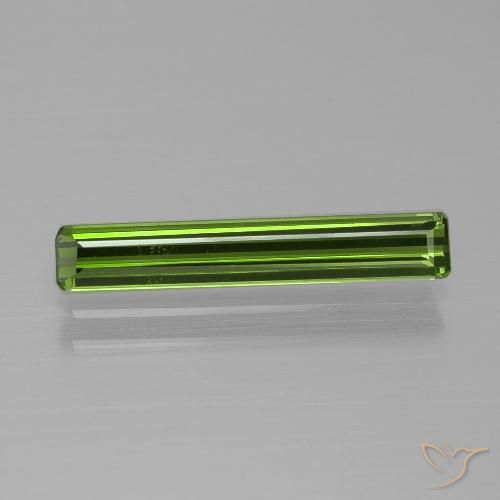 1.36ct Natural Verde floresta Turmalina, Corte Esmeralda, VVS-VS