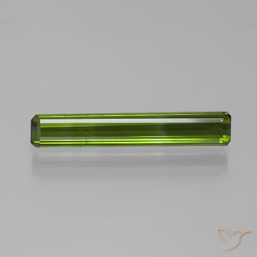 1.73ct Natural Verde floresta Turmalina, Corte Esmeralda, VVS-VS