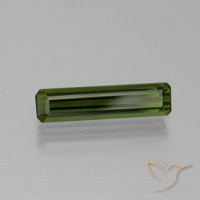 Turmalina Verde Terroso Natural 1.57ct, Corte Octógono / Esmeralda, VVS-VS
