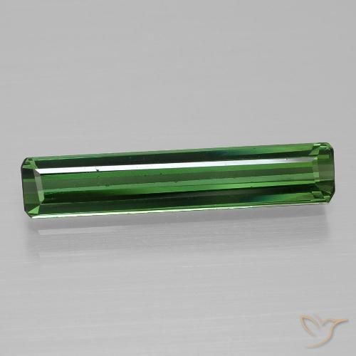 1.68ct Natural Verde médio Turmalina, Corte Esmeralda, VVS-VS