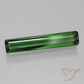 Turmalina Verde médio Natural 1.68ct, Corte Octógono / Esmeralda, VVS-VS