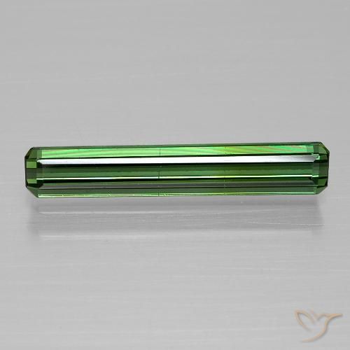 1.13ct Natural Verde médio-escuro Turmalina, Corte Esmeralda, VS