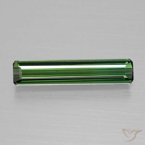 1.35ct Natural Verde médio Turmalina, Corte Esmeralda, VVS-VS