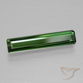 Turmalina Verde médio Natural 1.35ct, Corte Octógono / Esmeralda, VVS-VS