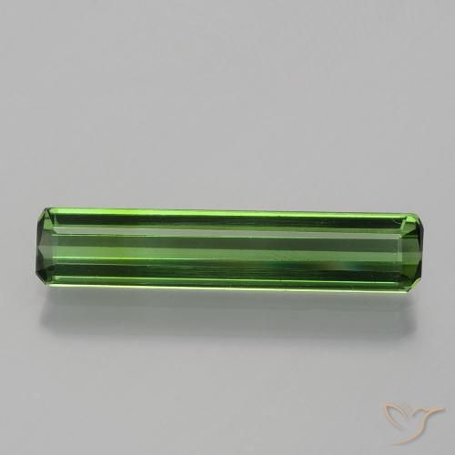 1.36ct Natural Verde escuro Turmalina, Corte Esmeralda, VVS-VS