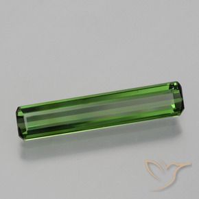 Turmalina Verde escuro Natural 1.36ct, Corte Octógono / Esmeralda, VVS-VS