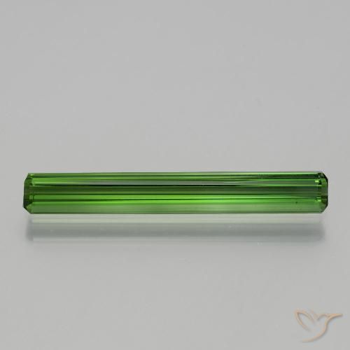 1.76ct Natural Verde médio Turmalina, Corte Esmeralda, VS