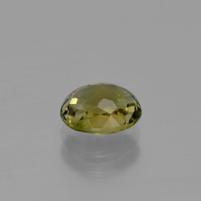 Turmalina Verde Terroso Quente Natural 1.09ct, Corte Oval, VVS
