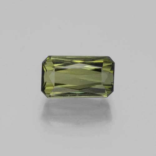 Turmalina verde natural 1,17ct, corte esmeralda, VS