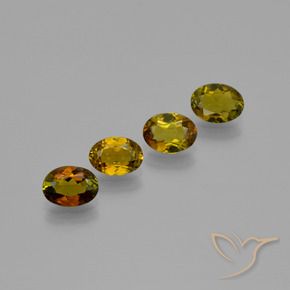 Pedras preciosas de Turmalina Marrom Quente natural de 2.07 ct, oval, VVS-VS