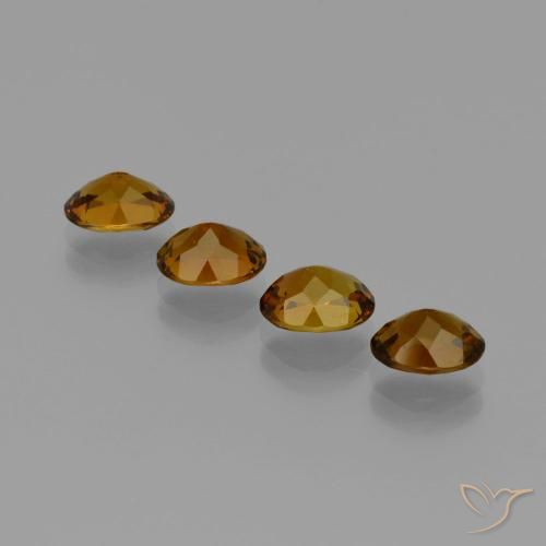 Pedras preciosas de Turmalina Marrom Profundo a Dourado Avermelhado natural de 3.68 ct, oval, VVS-VS