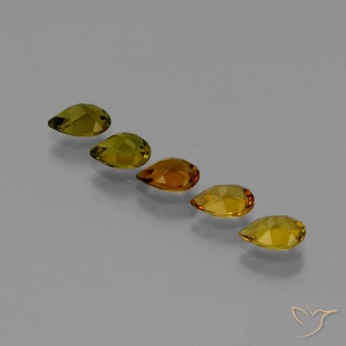 Pedras preciosas de Turmalina Marrom Quente natural de 2.50 ct, Formato de pêra, VVS-VS