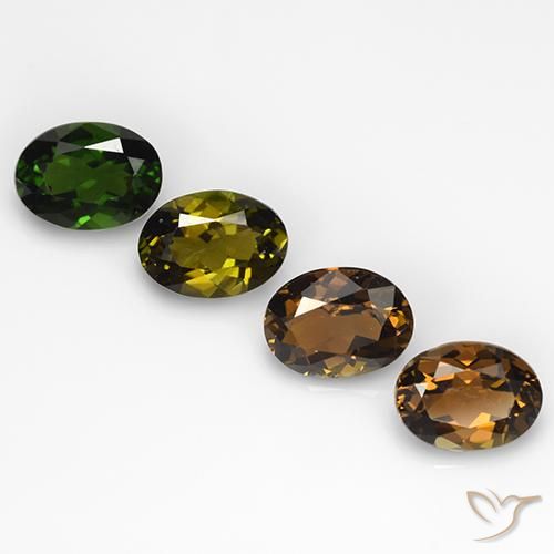 2.74ctw Natural Multicolorido Turmalina, oval, VVS-VS, Photo A