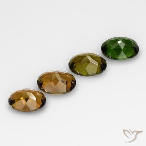 Pedras preciosas de Turmalina Multicolorido natural de 2.74 ct, oval, VVS-VS