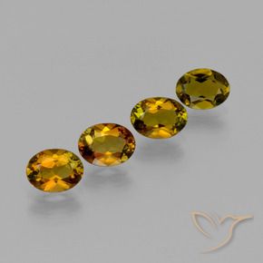 Pedras preciosas de Turmalina Marrom Quente natural de 3.00 ct, oval, VVS