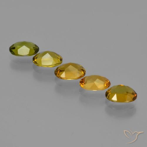 Pedras preciosas de Turmalina Terra Verde natural de 2.56 ct, oval, VS