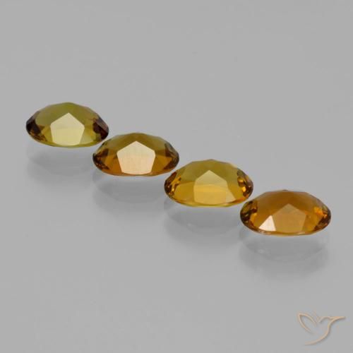 Pedras preciosas de Turmalina Marrom dourado natural de 3.43 ct, oval, VS