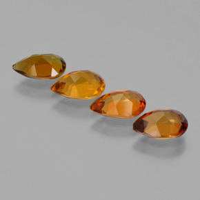 Pedras preciosas de Turmalina Multicolorido natural de 3.08 ct, Formato de pêra, VS