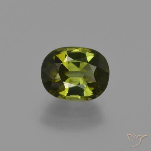 Turmalina Verde floresta Natural 1.23ct, Corte Oval, VS