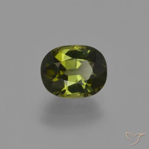 Turmalina Verde floresta Natural 1.23ct, Corte Oval, VS
