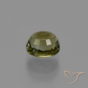 Turmalina verde natural 1,12ct, corte oval, VS